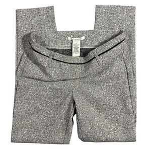 ZAC & RACHEL‎ Womens Size 8 Printed Straight Leg Career Pants Black White